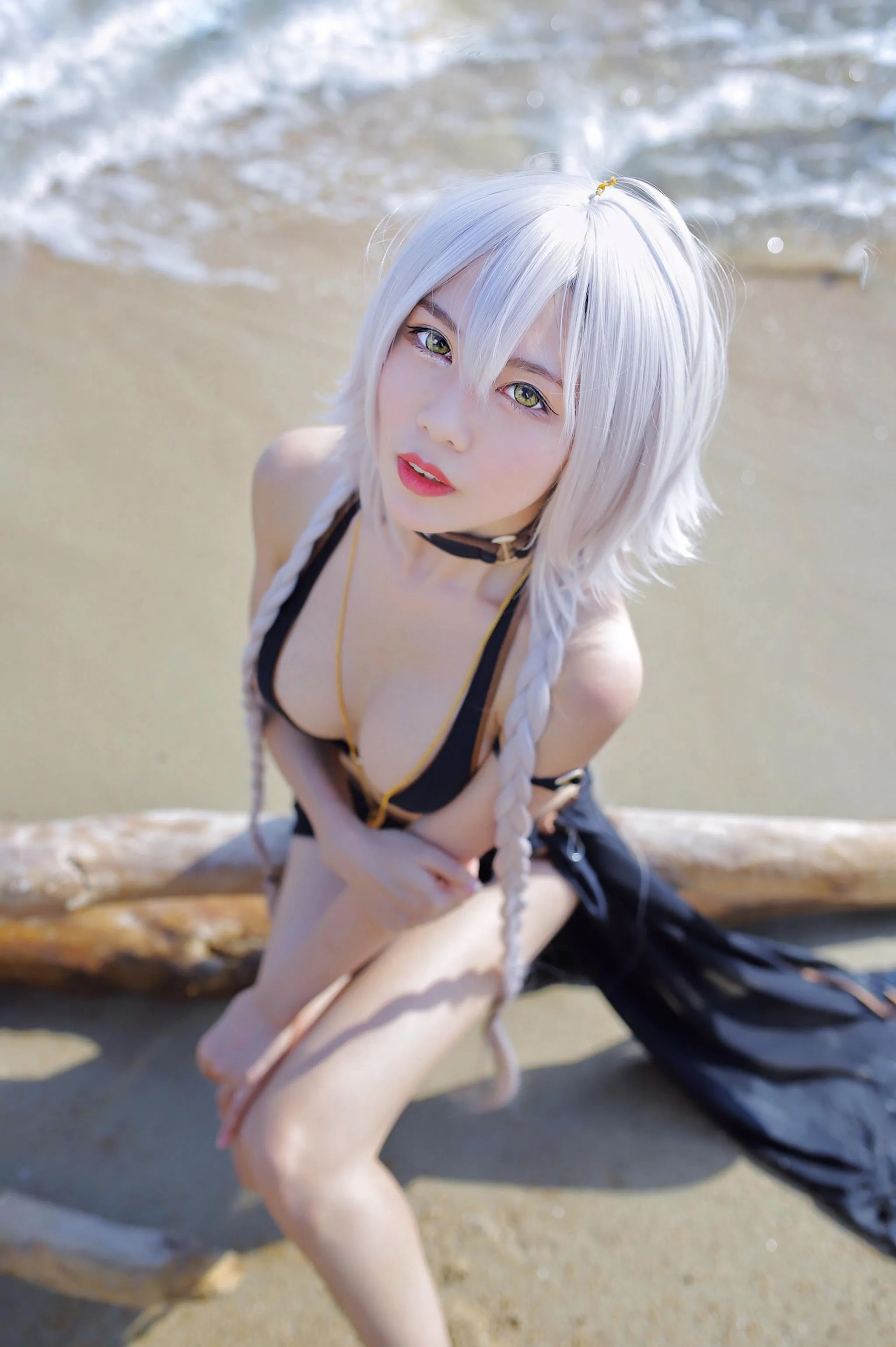 抖娘-利世 – NO.41 黑贞德泳装 [40P]插图4